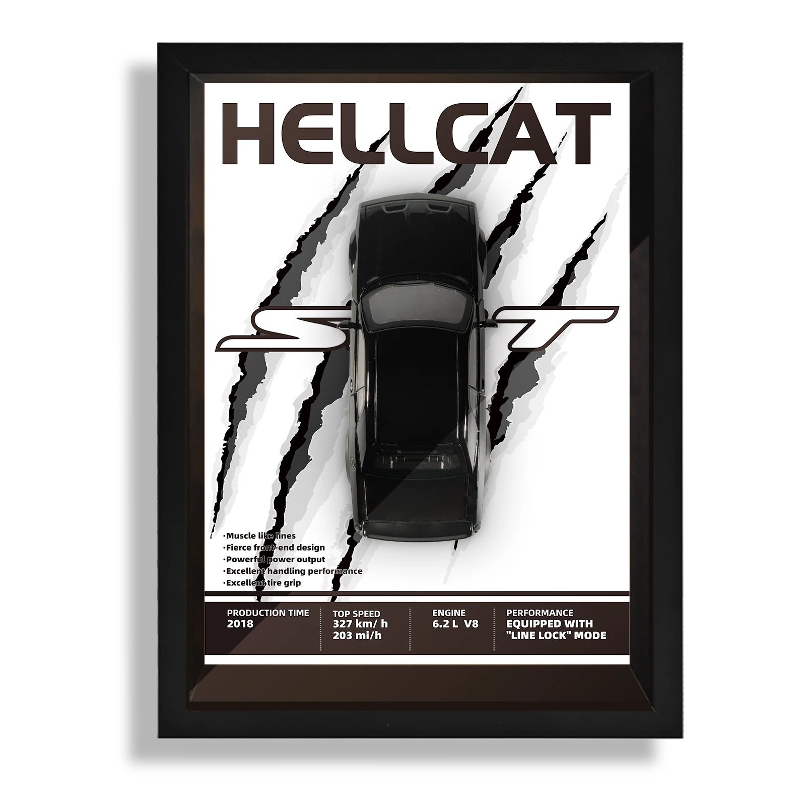 1:32 Dodge Challenger Hellcat Redeye Metal Car Model