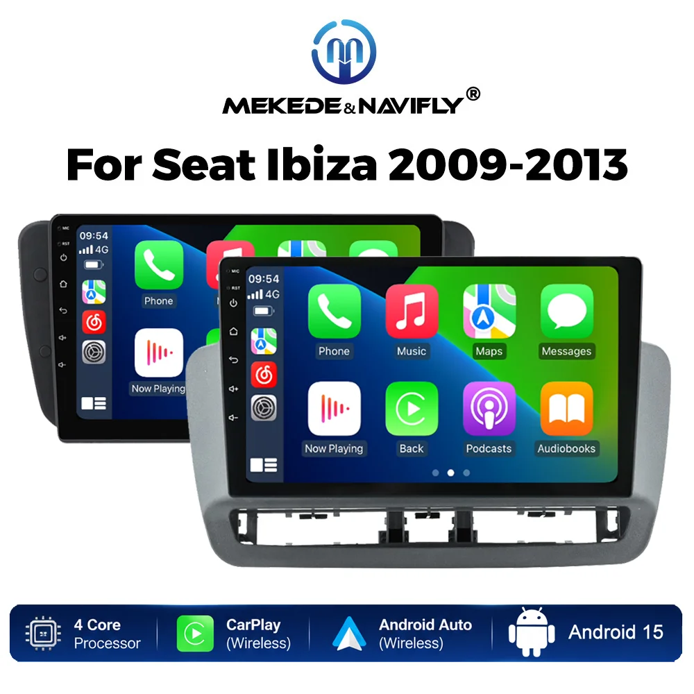 Android 15 IPS Touch Screen Car Radio For Seat Ibiza 6j 2009-2013 Wireless Carplay Android Auto Multimedia Player GPS Autoradio