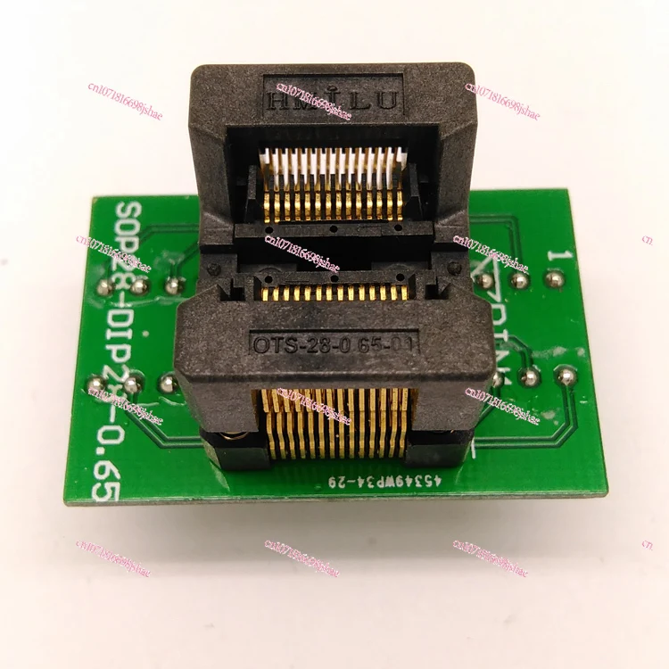 SSOP28 To DIP28 TSSOP28 Programming Seat, Chip Test Seat Ots28-0.65-01 Programming Seat