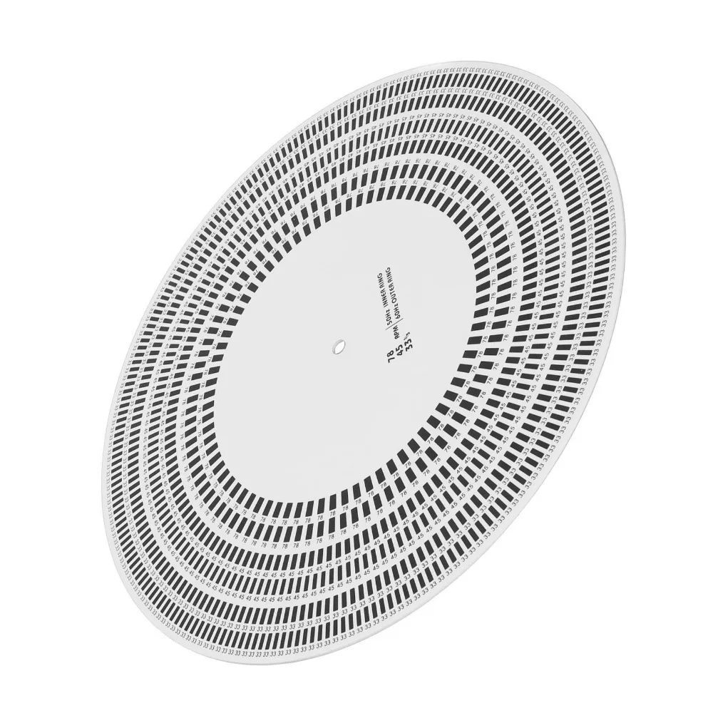 Supports 33, 45, 78 RPM Speeds Stroboscope Disc Double-sided Function Precision Calibration Calibration Disc Strobe Disc Mat