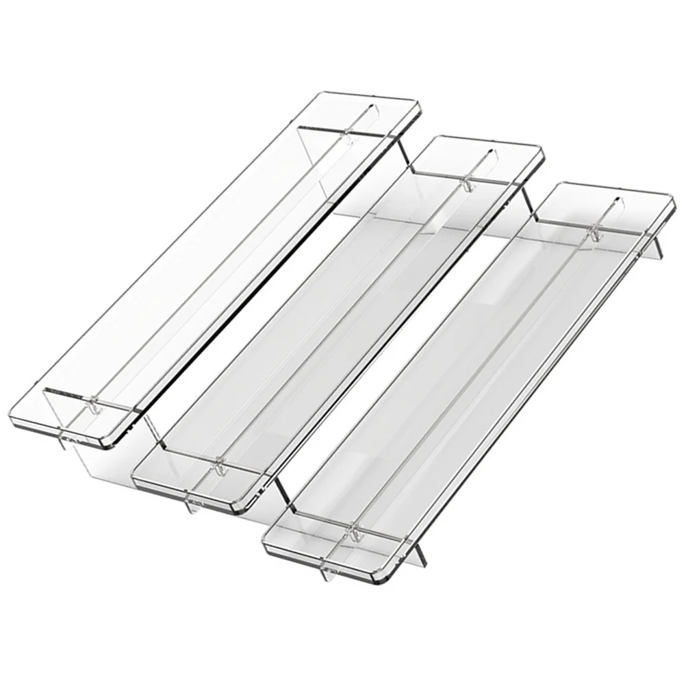 

3-Tier Makeup Rack Clear Spice-Jar Organizer Organizer Kitchen Spice Bottle Holder Space Saving Shelf Container