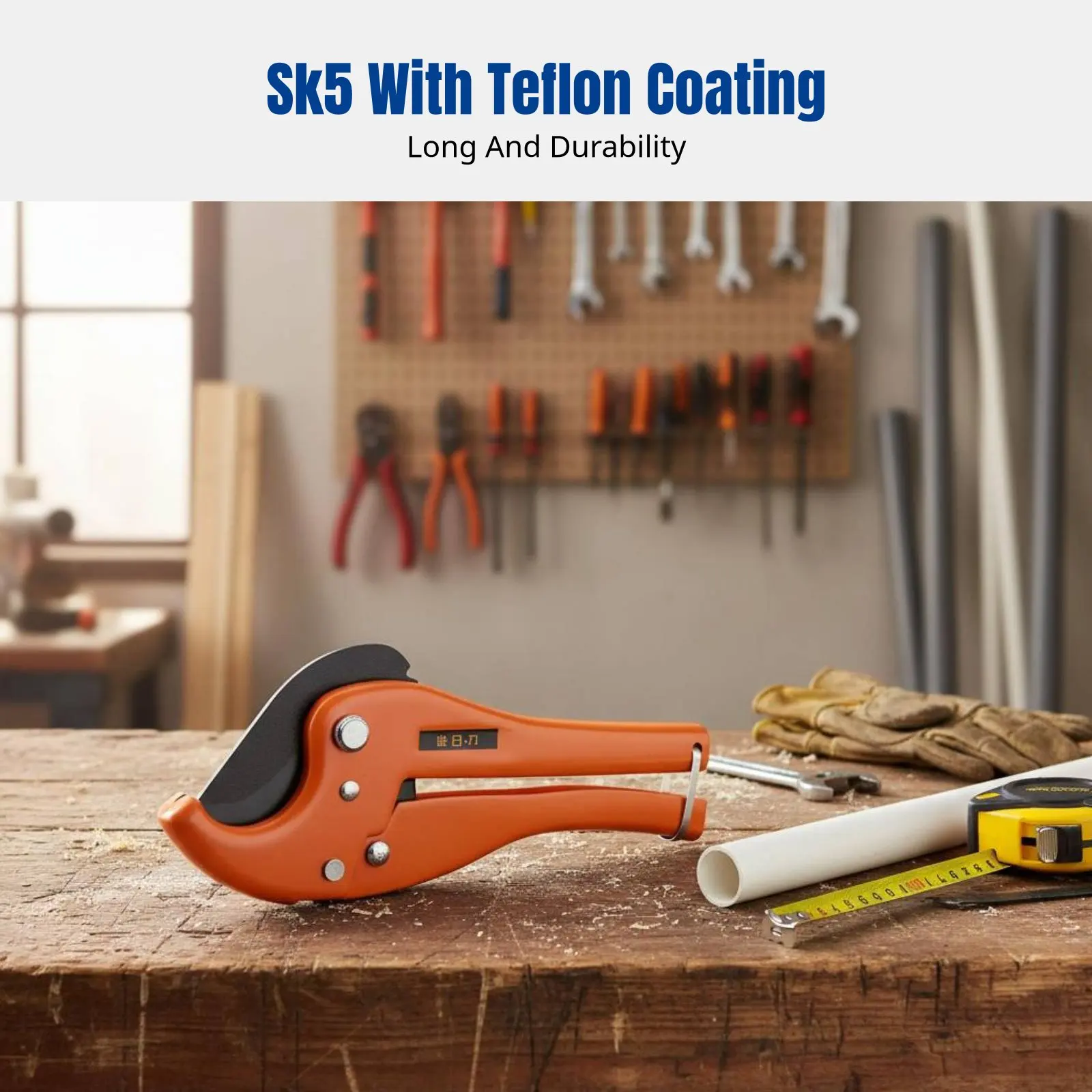 

Труборез для труб PPR и ПВХ, алюминиевая рукоятка SK5, эргономичный дизайн, быстрая резка, до 42 мм