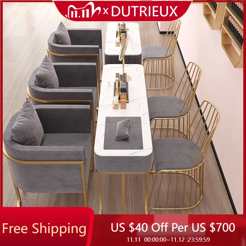 

Makeup Drawer Manicure Table European Square Hand Workstation Nail Desk Waterproof Easy Clean Nagel Tisch Nails Salon Furniture