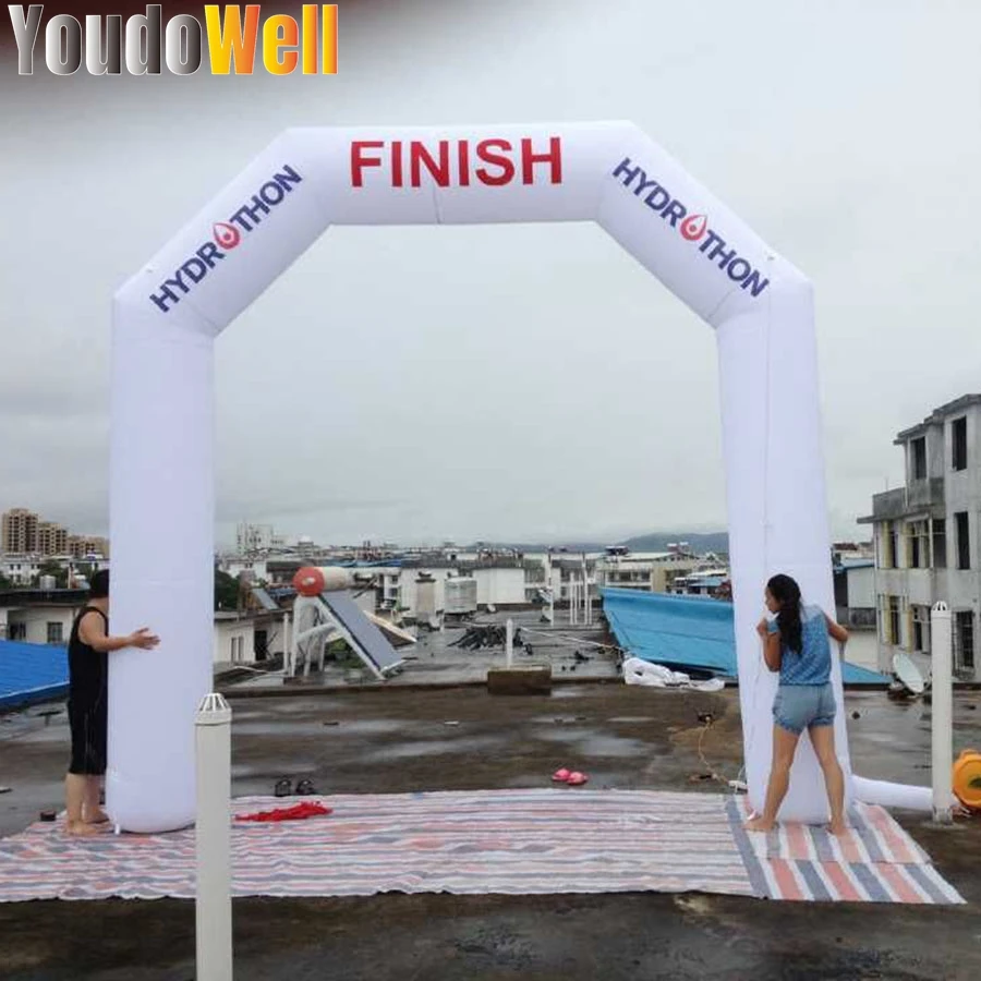 Inflatable White Arched Advertising Campaign