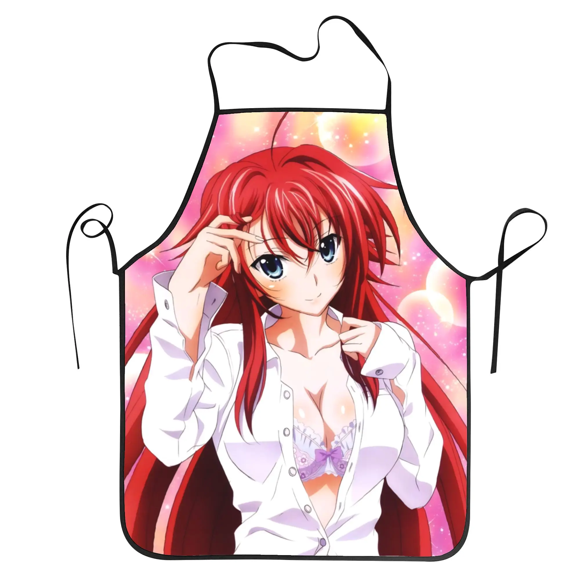 

Фартук по мотивам аниме High School DxD с Риас Гремори, для маникюра, работы, кухни, уборки, без карманов, на заказ