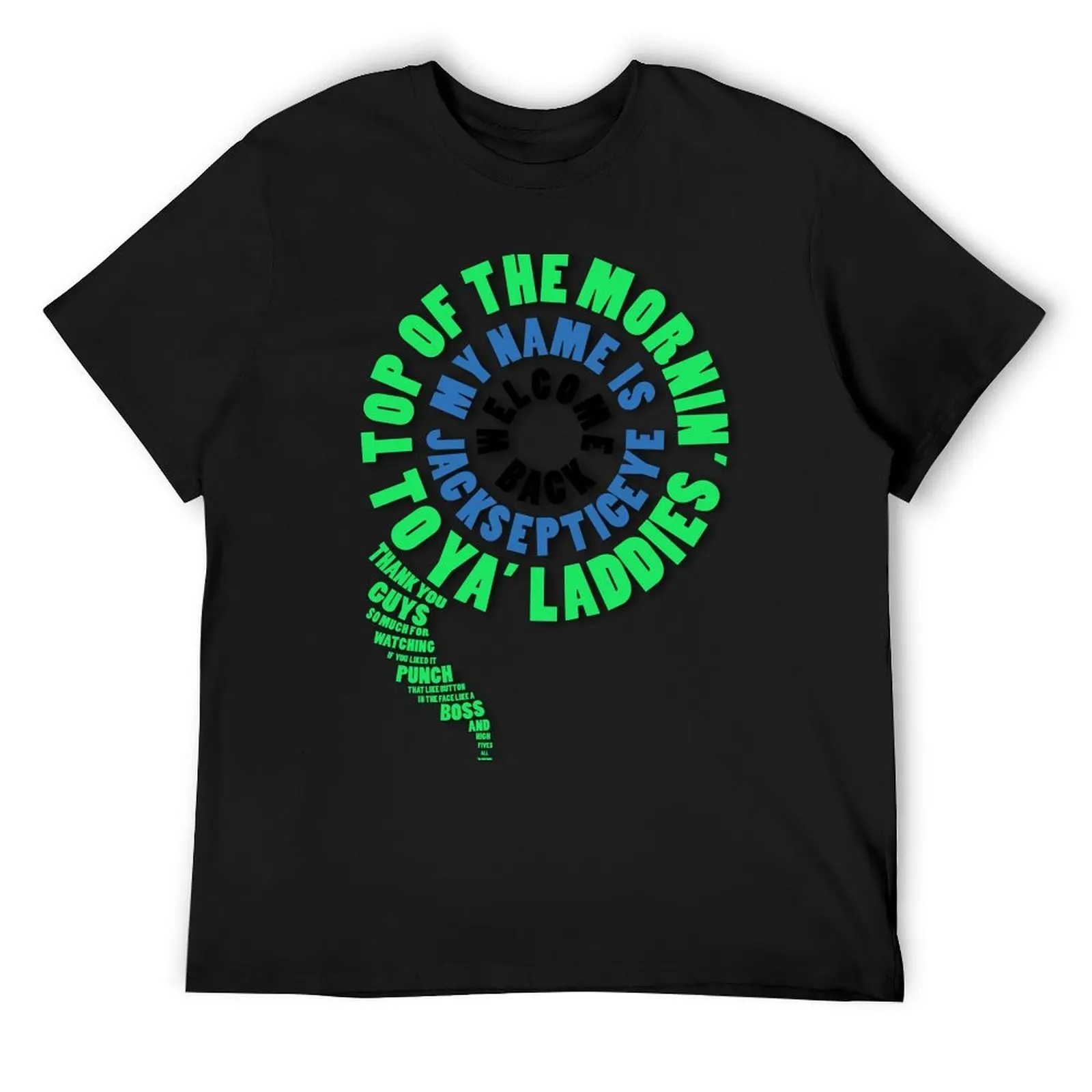 

Jacksepticeye Typography T-Shirt sublime Man t-shirt sweat plus size men clothing