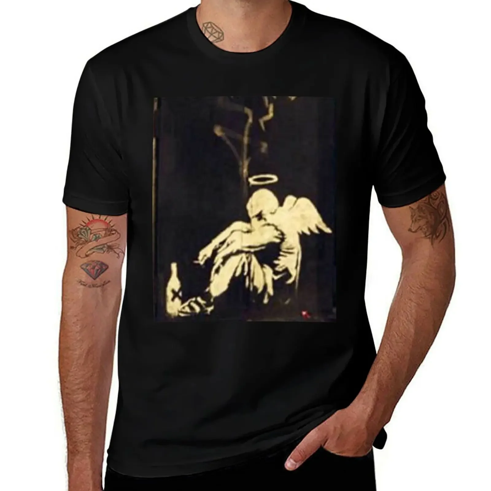 

Fallen Angel T-Shirt quick-drying cotton graphic tees plus size clothes cute clothes mens plain t shirts