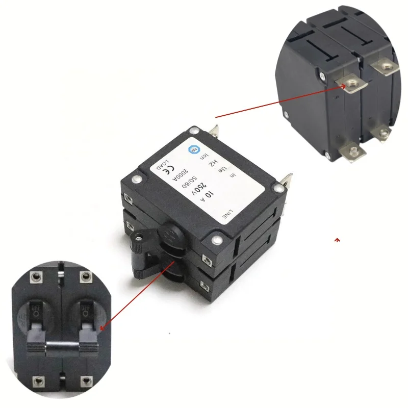 CIRCUIT BREAKER FIT GENERATOR PARTS 2P AMPS IN 4A 6A 8A 10A 12A 16A 18A 19A 20A 25A 32A 35A 40A  45A 50A 55A 60A  Model 30