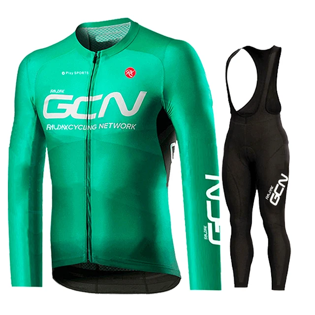 Gcn Red Pro Cycling Jersey Set, Long Sleeve Cycling Clothing, MTB Maillot, Bicycle Sportswear, Road Bike Uniform, 2024