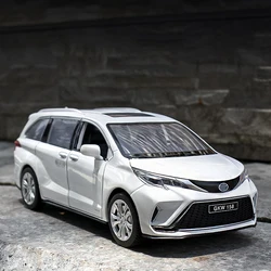 1:24 Sienna Granvia MPV Van pressofusi in lega e veicoli giocattolo modello di auto giocattolo in metallo collezione di suoni e luci giocattolo per bambini