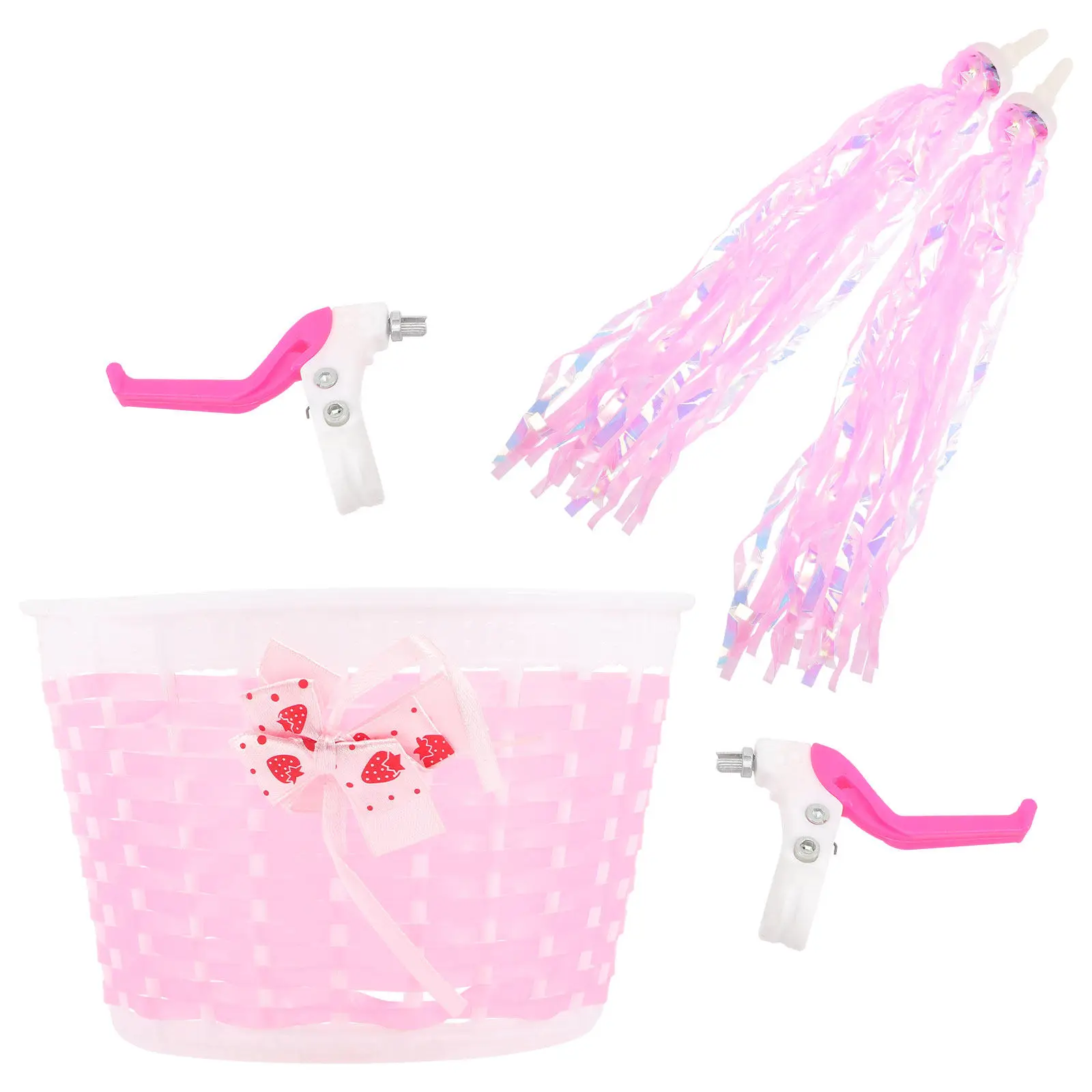 

1Set Scooter Ribbons Bike Streamers for Bike Handlebar Tassels Decorative Basket Cycling Supplies Bright Color
