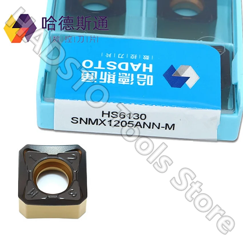 10pcs SNMX1205ANN-M HS6130 SNMX1205ANN-M SNMX1205ANN SNMX1205 HADSTO CNC carbide inserts Milling inserts For Cast iron