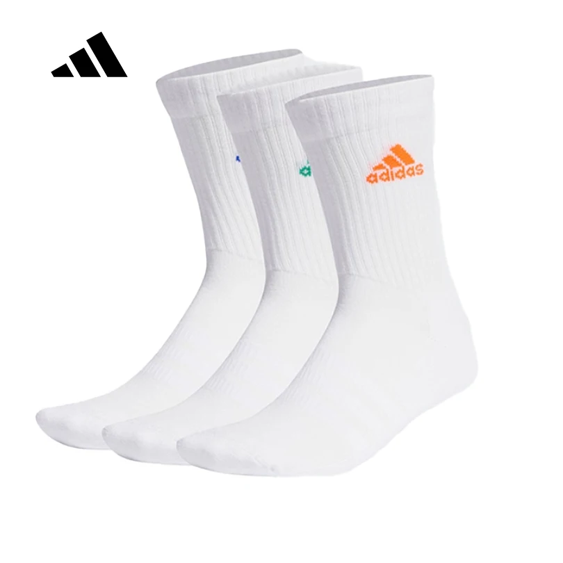 

didas Originals Unisex Youth 3-Pack Crew Socks Breathable Comfortable Running Training Casual Athletic Socks IC1314