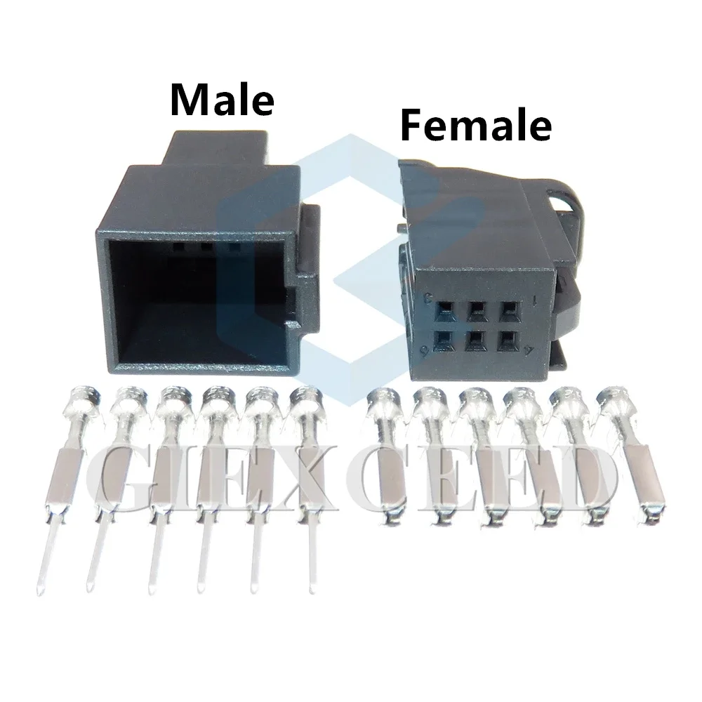 2 set di connettori per allarme pressione pneumatici a 6 pin per VW Audi 1534121 -1 1534121 -1 Connettore cavo di montaggio CA automatico 4D 0971636   4D 0971636