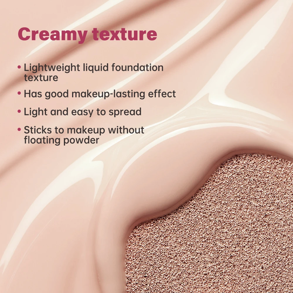 Crema CC semimate, cojín, corrector Natural, blanqueamiento, textura cremosa de larga duración, Base para la cara, cosméticos de maquillaje