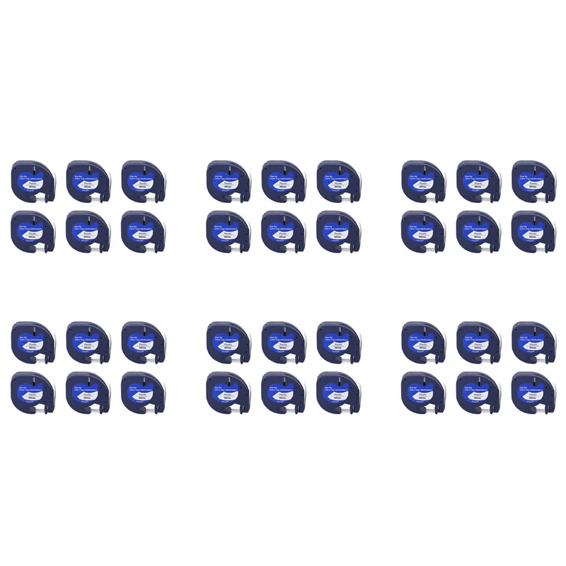 36Pcs Letratag Refills Label Tapes Label Maker For Dymo 91331White 4M X 12Mm Label Printer For Dymo Label Maker-Y18A