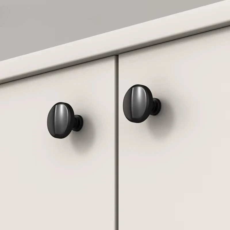 

Ручка-шар для дверцы комода, одинарная, цельная, современная, простая, черно-золотая, французская - Современная ручка для окон и дверей