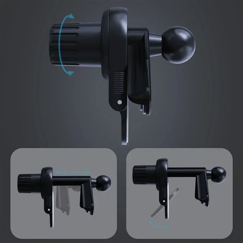 Universal Magnetic Phone Holder for Car Display Screen 360 Degree Rotation Strong Magnet Car Mount for iPhone 15 MagSafe Xiaomi