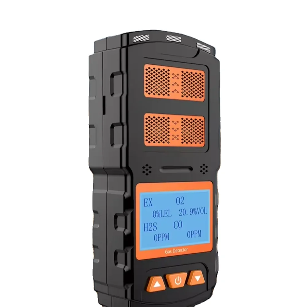 Aikesi 4 combinação de detector de gás multigas 4 alerta de gás micro clipe multi detector medidor leituras