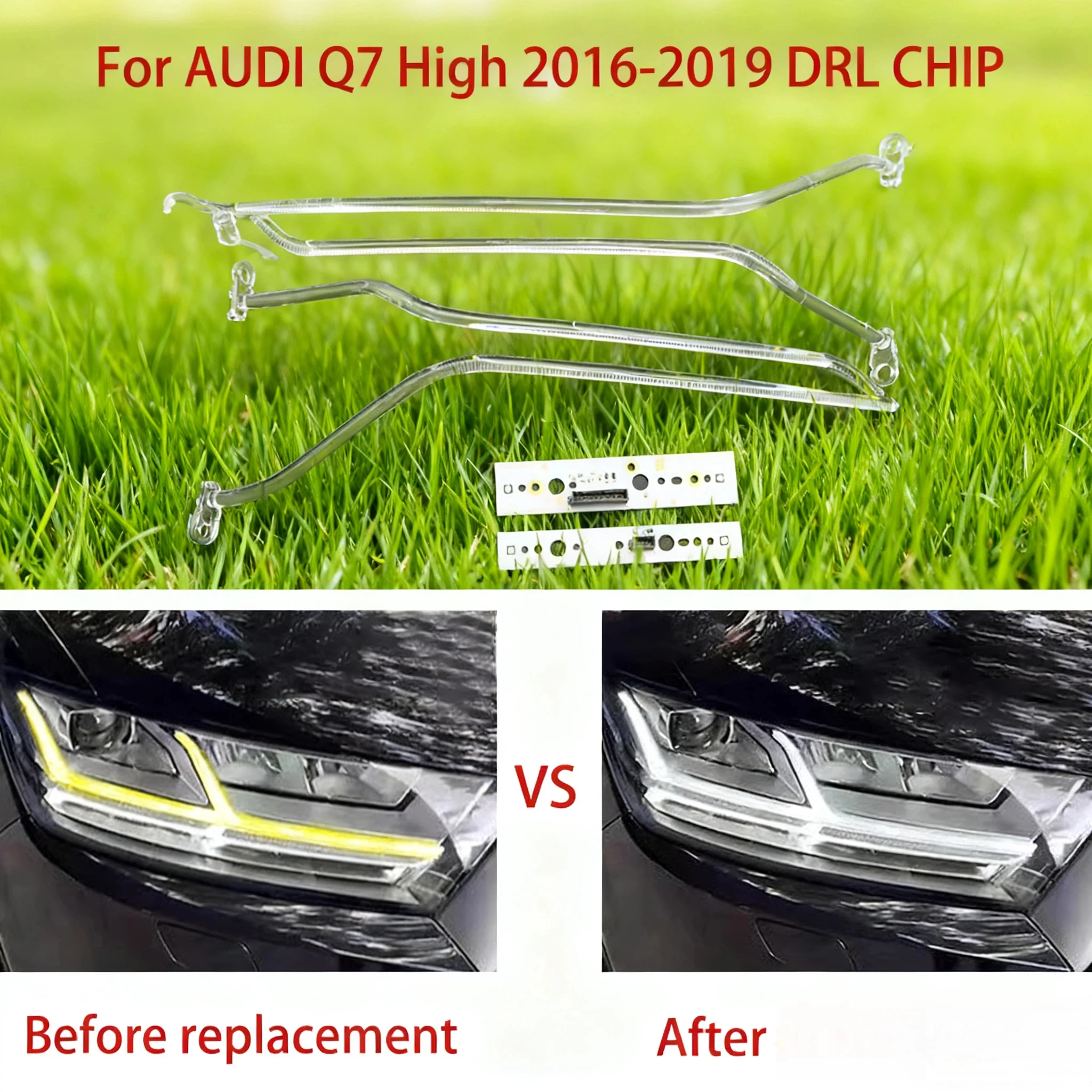 

White Light Automotive Light Source Module LED Light For Audi Q7 Angel Eye Ballast Chip 2016-2019 LED Car DRL CHIP Conduit Strip