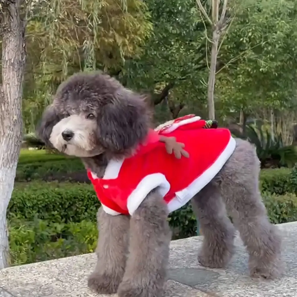 Fleece Snowman Santa Claus Pet Puppy Hoodies Christmas Dog Costume Dog Jumpsuits Dog Clothes Pet Clothing