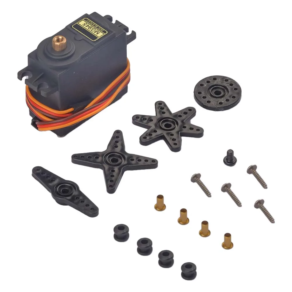 MG996R 180도 SG90 MG945 180도 메탈 기어 서보 13KG 스마트 자동차 로봇 보트 R용 디지털 고속 토크 서보 모터