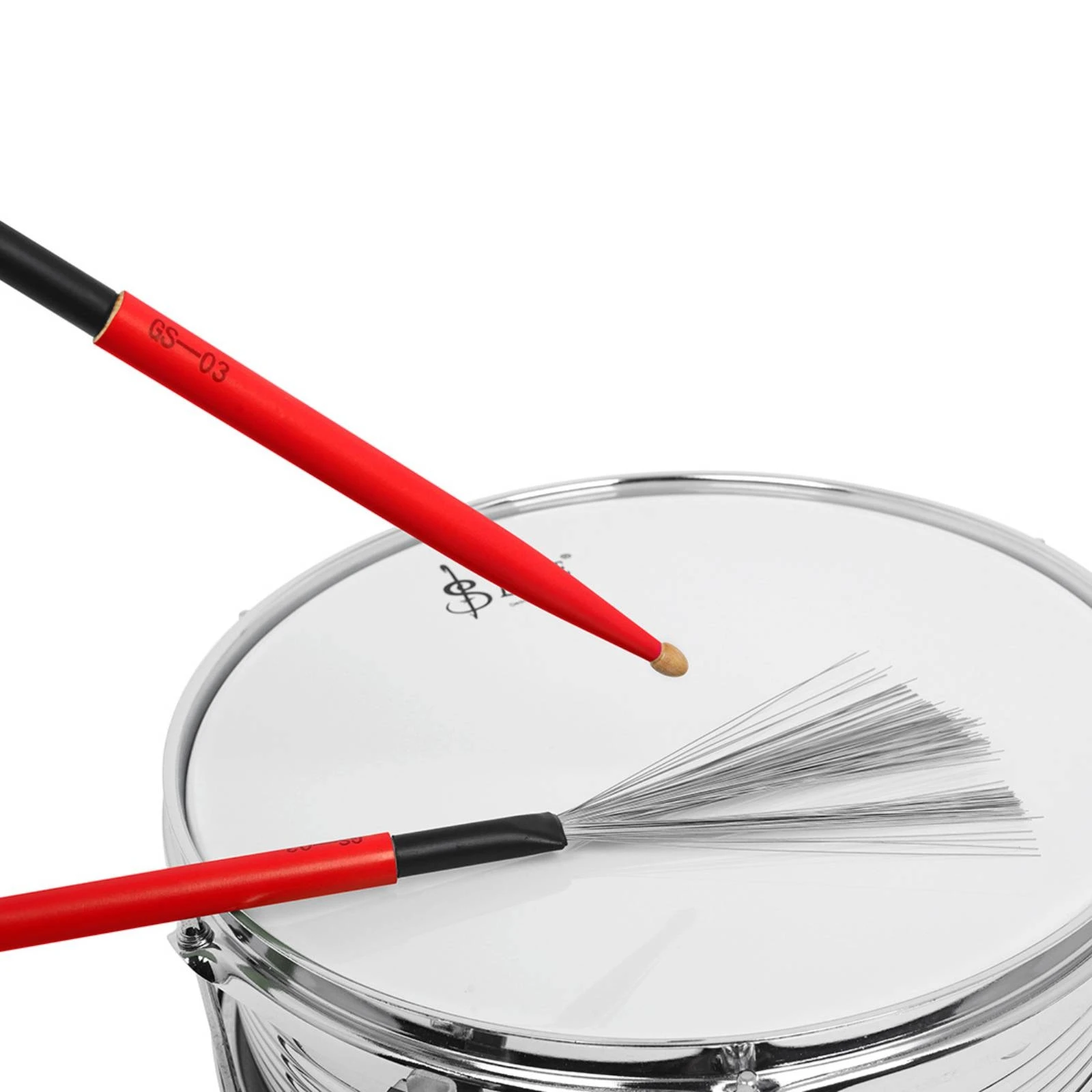 2 Pieces Drum Brush Stick Double-sidedUse Double-Ended Drum Brush Drumstick Multi-Functional Percussion Accessory Versatile