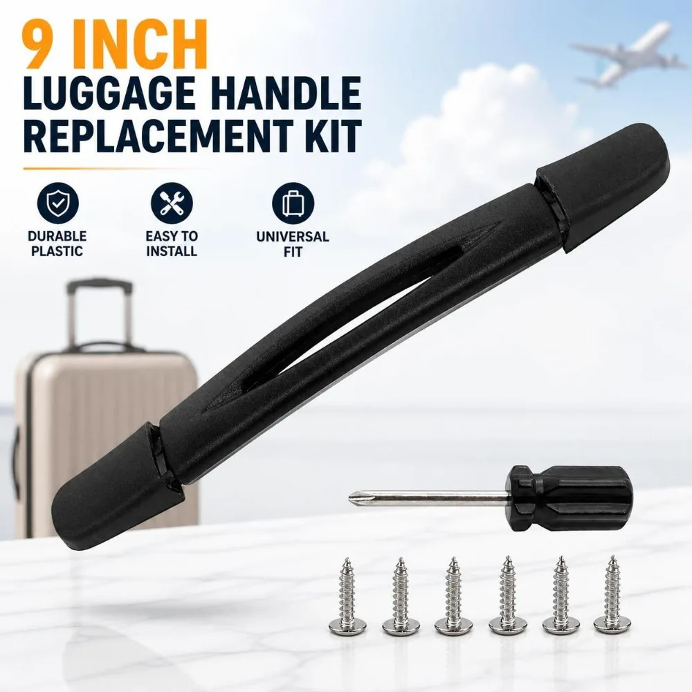 Flexible Luggage Handle Replacement Load Bearing Comfort Grip Luggage Carry Handle Reinforced Screw Mount