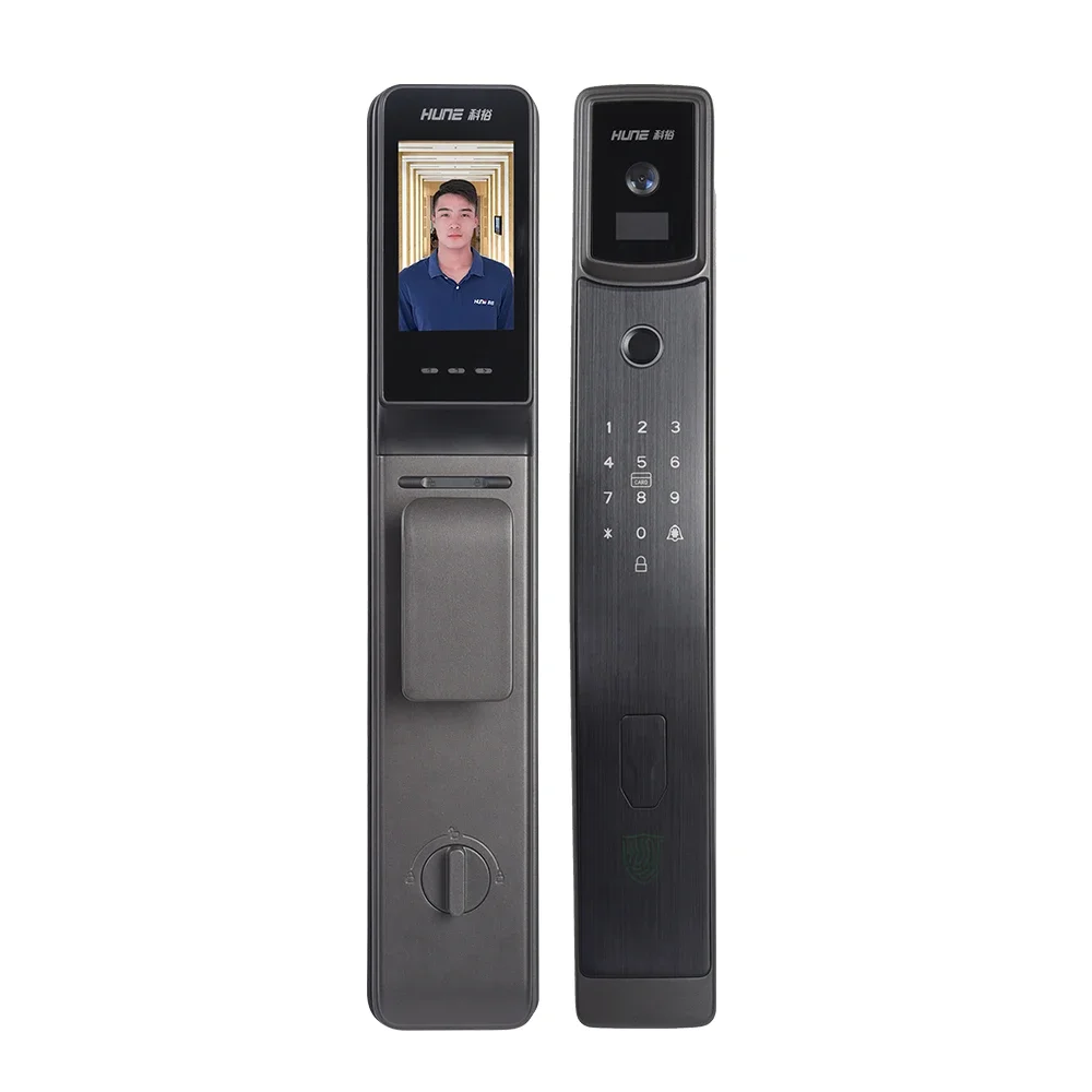 

008 Cloud face Wi-Fi умный замок с отпечатками пальцев автоматический 3D-распознавание лиц дверной замок цифровой умный замок с камерой