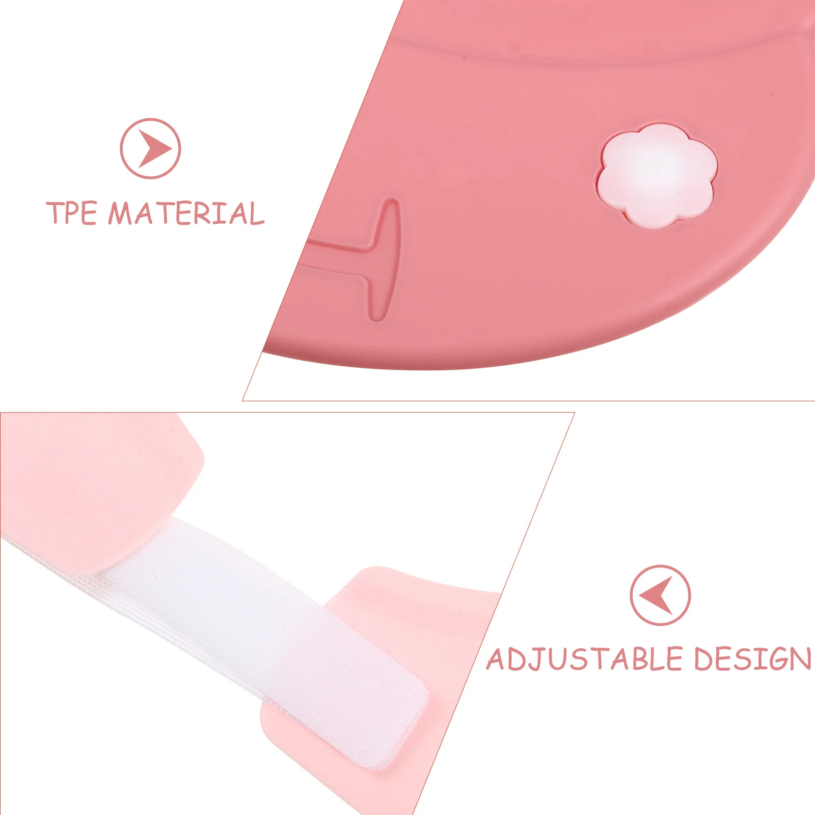 

Водонепроницаемая детская шапочка для ванны, материал ТПЭ, легкая, легко чистящаяся защита ушей, козырек для душа, шапочки для купания малышей, стрижка волос