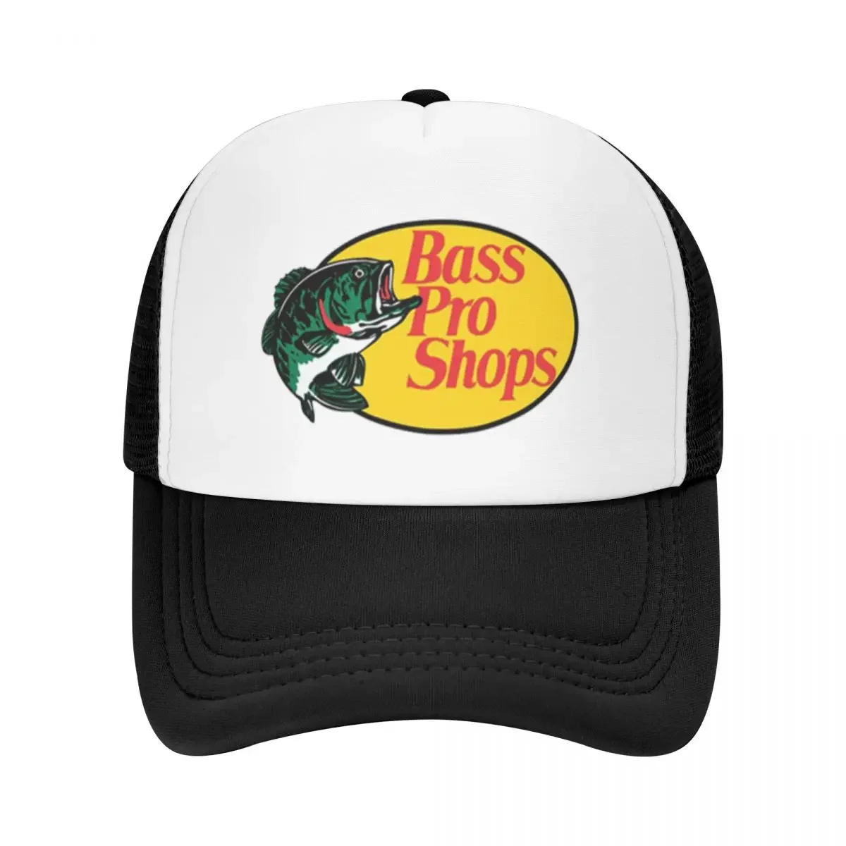 Custom Bass Shark Fishing Sport Mesh Baseball Caps Women Men Bass-Pro High-end Female Beach Dad Hat Hip Hop Trucker Cap