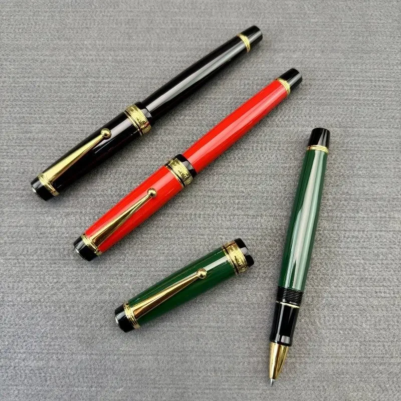 Hot Montefiore All-Metal Orb Pen Business Water-based Pen 845 Black Refill Fountain Pen M Tip 0.7mm Belt Ink Gift