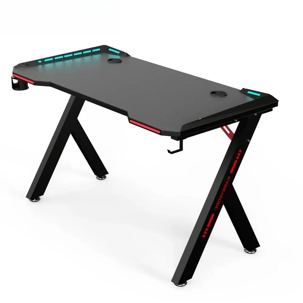

# 47-Inch Z-shaped PC Gaming Table With RGB Light Emitting Diode