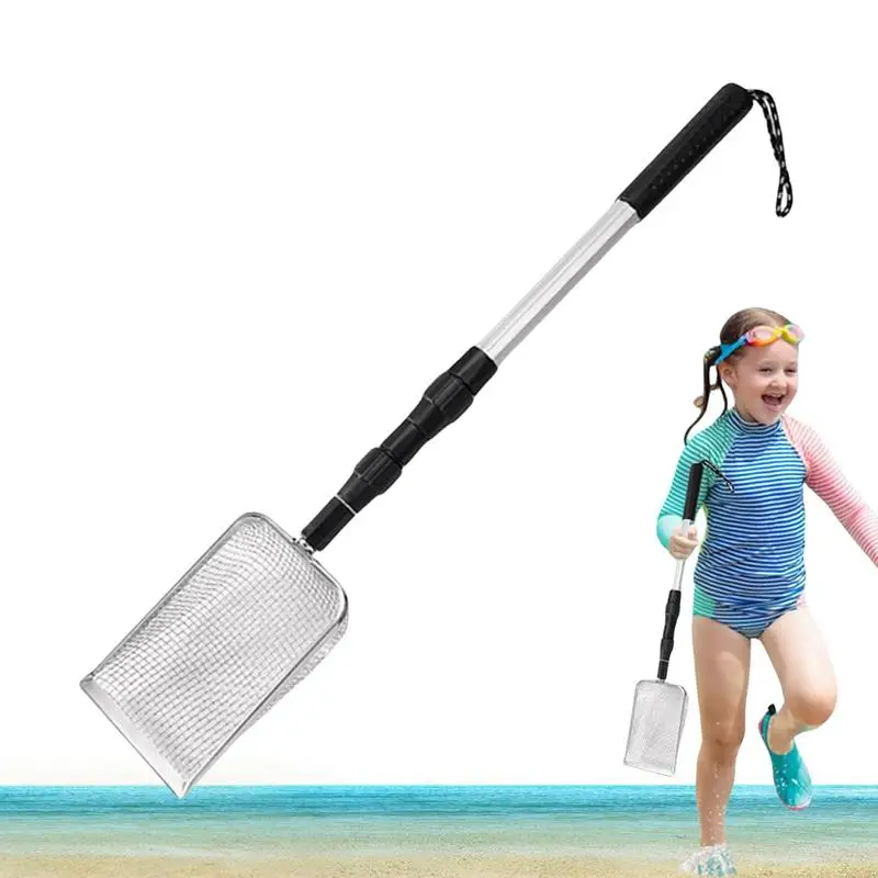 

New Beach Sifter for Beach Shell Collection Beach Shovel Long Handle Shark Teeth Sifter Beach Net Shovel sea Beach Sifter