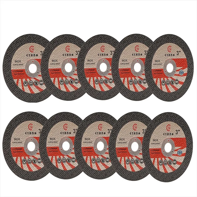Image of 10 Stück 3 Zoll Metall-Sägeblatt-Scheiben, Harz-Trennscheiben, Steinschneidscheiben, Schneidwerkzeuge für Winkelschleifer-Aufsätze