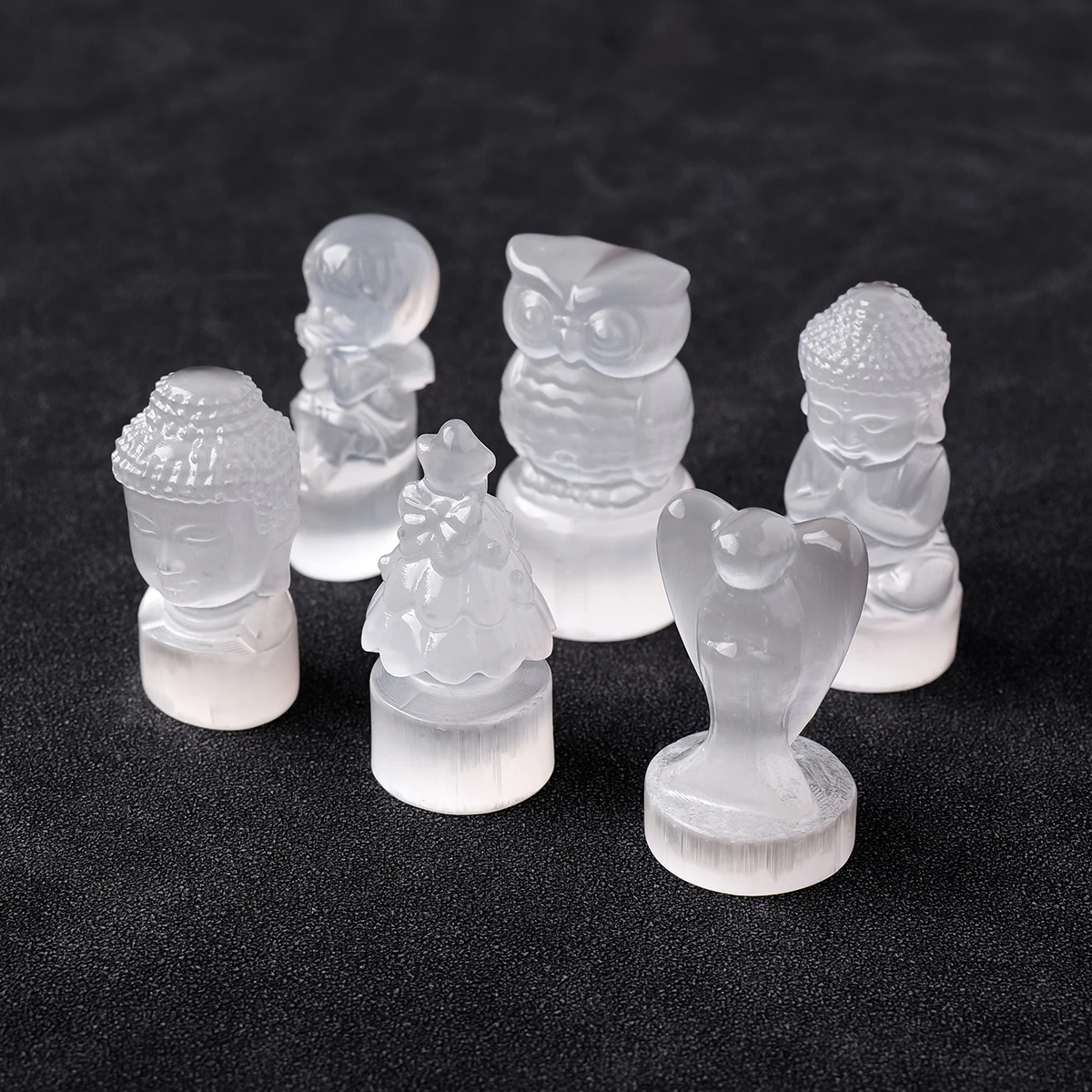 1pc Natural Crystals Selenite Angel Healthy Degaussing Decoration Quartz Energy Gift DIY Jewelry Accessories