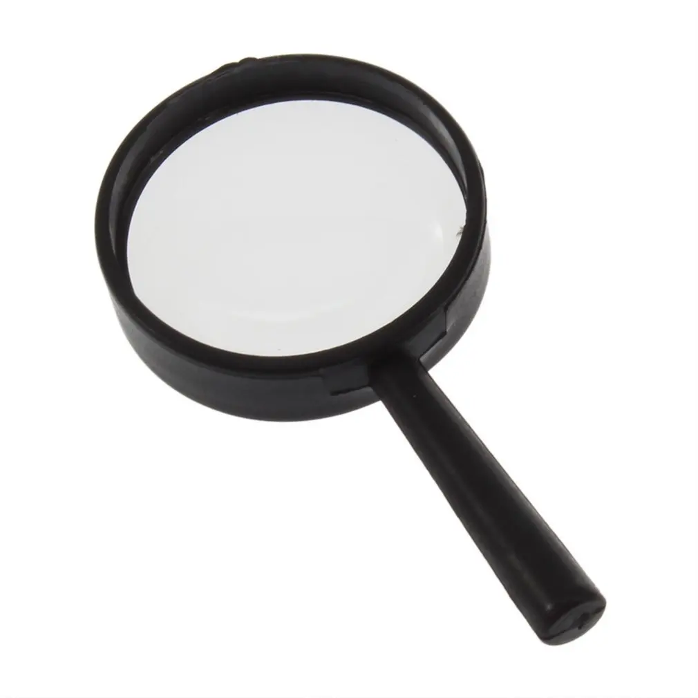 Top Handheld Reading 5X Magnifier Hand Held Magnifying Acrylic 25mm Mini Pocket Magnifying Glass Lens Reading Microscope