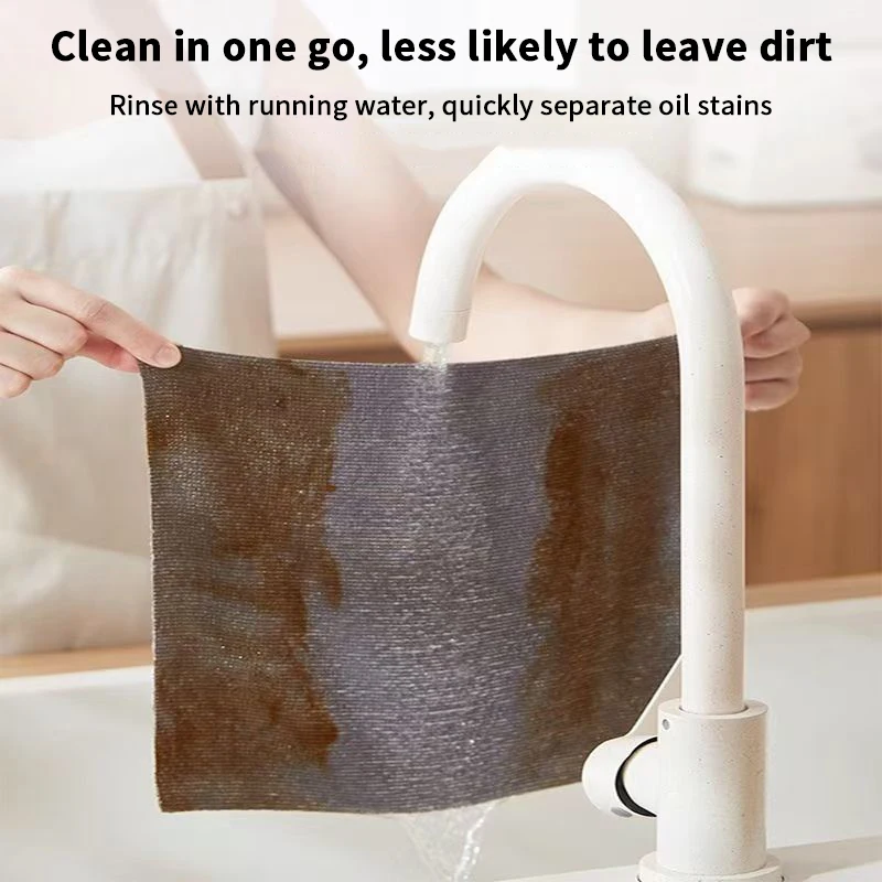 

Tear-Away Microfiber Cleaning Cloth Roll - Reusable, Grease-Resistant & Quick-Dry for Kitchen Cleaning