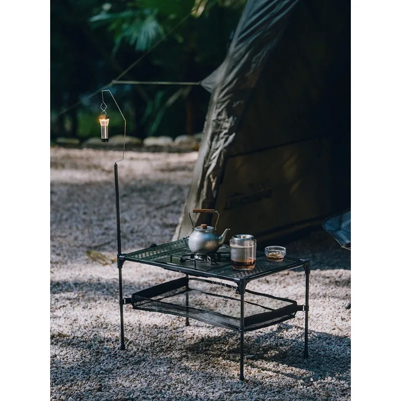 Lightweight Portable Carbon Fiber Camping Table Extendable Outdoor Leisure Furniture