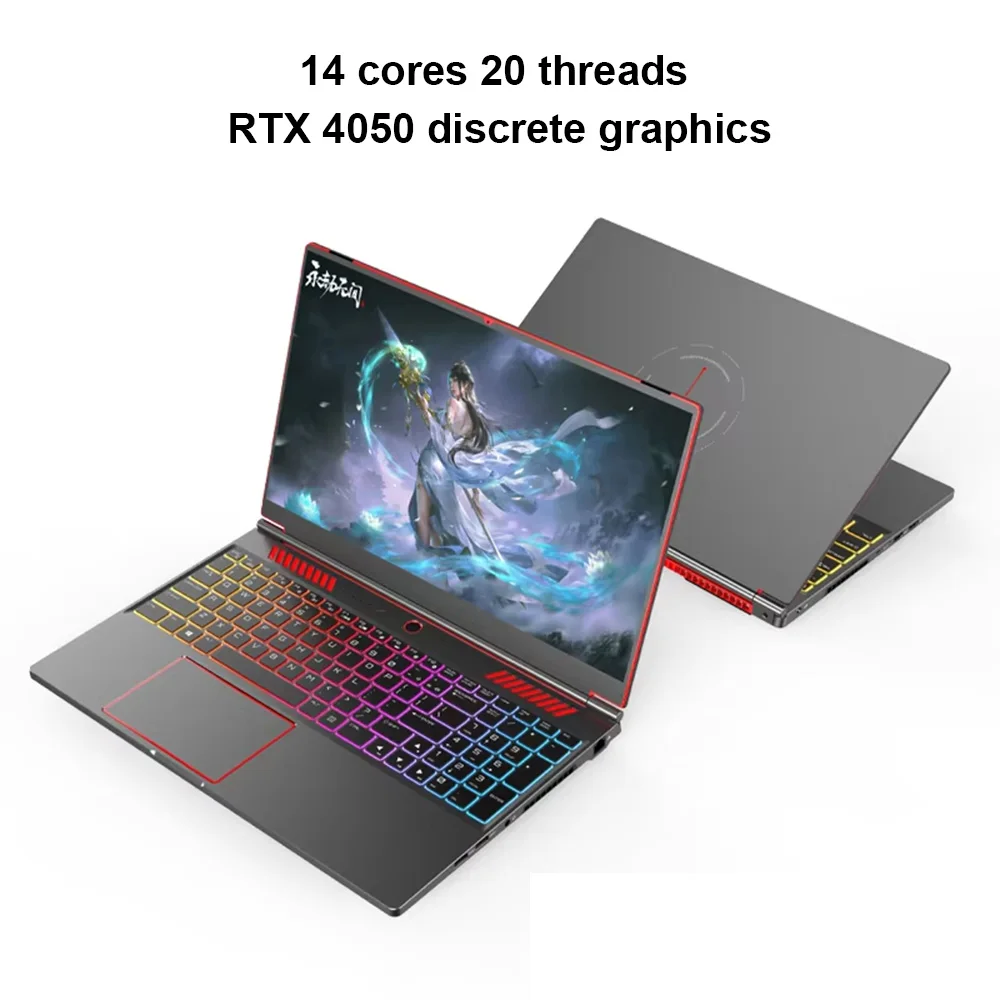 S6 16,1-calowy laptop do gier RTX 4050 6G Intel Core i9-12900H i5-12450H windows 11 pro Max 64GB 2*DDR5 2*M.2 4TB komputer biurowy