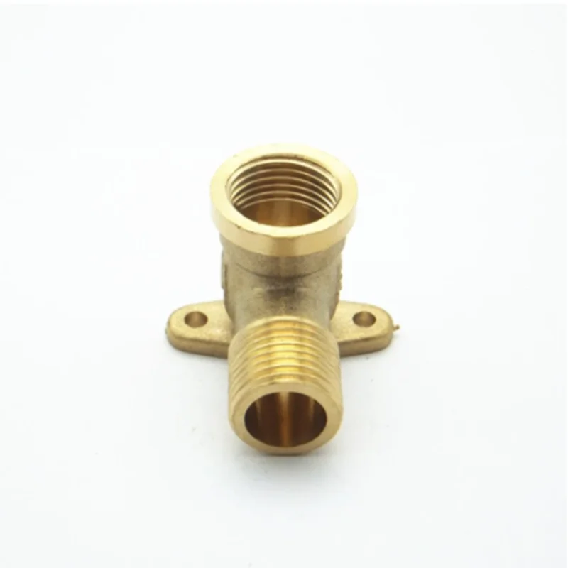 Ottone 1/2 "femmina x 1/2" filettatura maschio BSP gomito a 90 gradi può fissare il connettore del tubo dell'acqua idraulico con piastra di Base