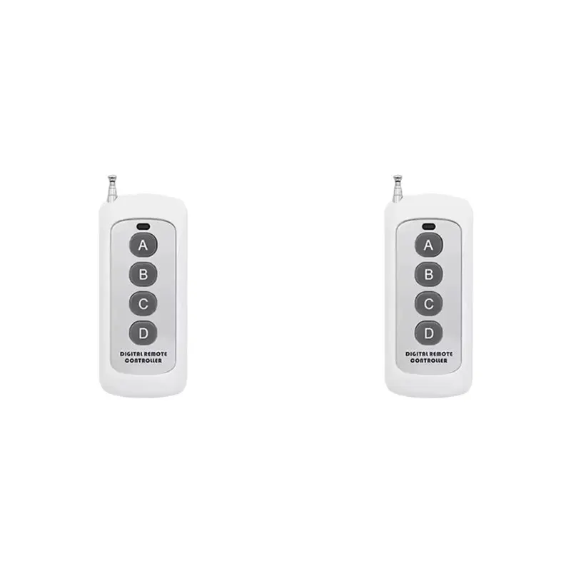 B03B-2X 433Mhz Wireless Remote Control Learning Code EV1527 Module With Antenna ABCD 4 Button Control 1000M Long Range Opener