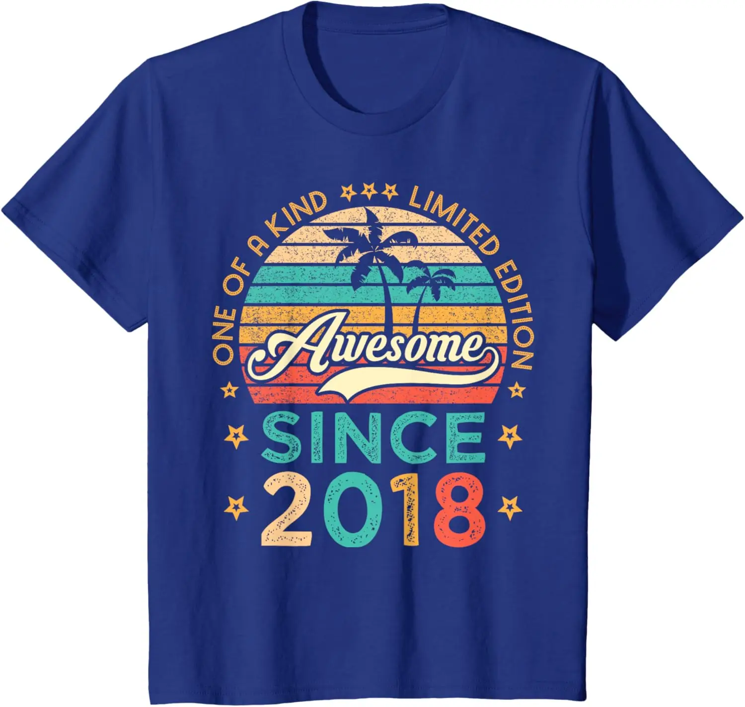 Tolles T-Shirt seit 2018, einzigartiges, limitiertes Geburtstags-T-Shirt für Jungen, Mädchen, Kinder, Grafik-T-Shirts aus Baumwolle, lässige T-Shirts
