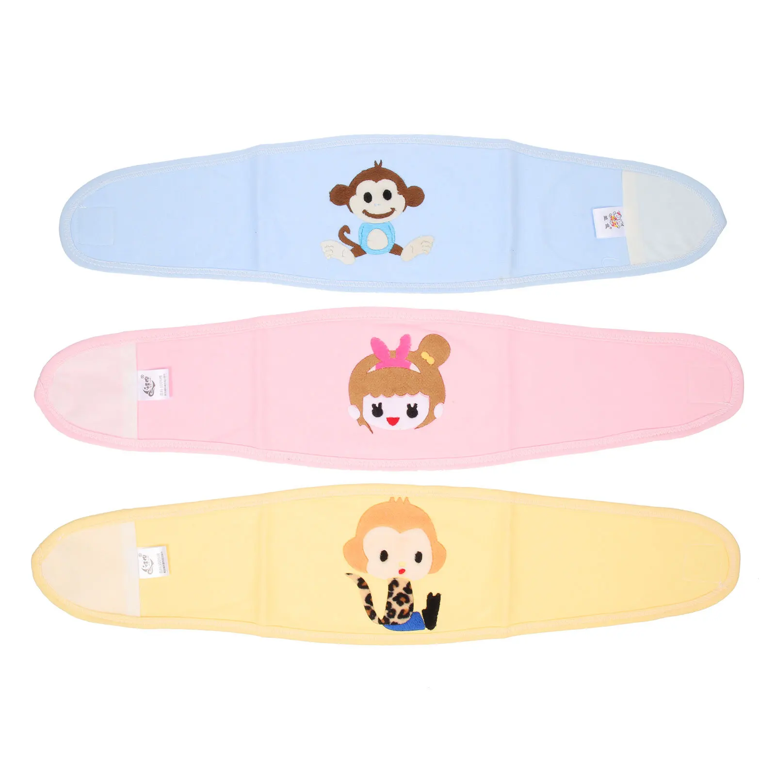 3 pezzi fasce per ombelico per bambini fasce per pancia elastiche in cotone morbido resistenti al freddo cordone ombelicale per neonati avvolge protezione addome neonato