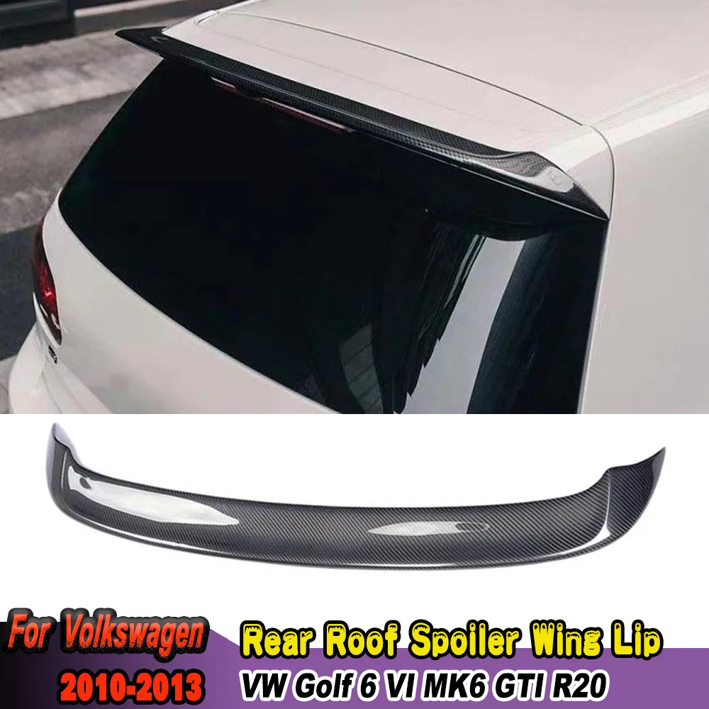 Rear Roof Spoiler Window Trunk Wing For Volkswagen 2010-2013 Golf 6 GTI MK6 R20 Hatchback REVO Style Rear Trunk Wing Lip Spoiler