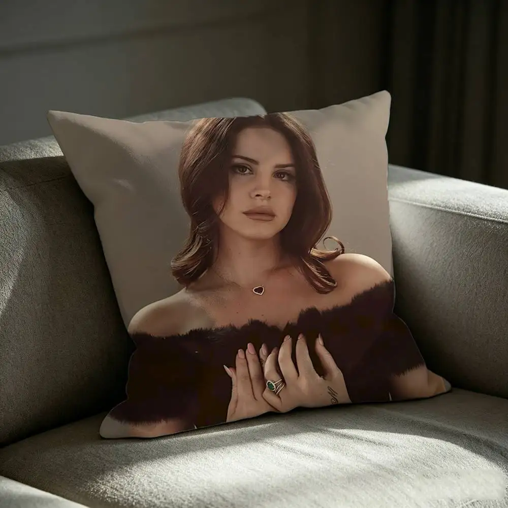 L-Lana LDR-Queen D-Del Rey  Square Sofa Pillow Cover Solid Color Living Room Home Decor Cushion Case