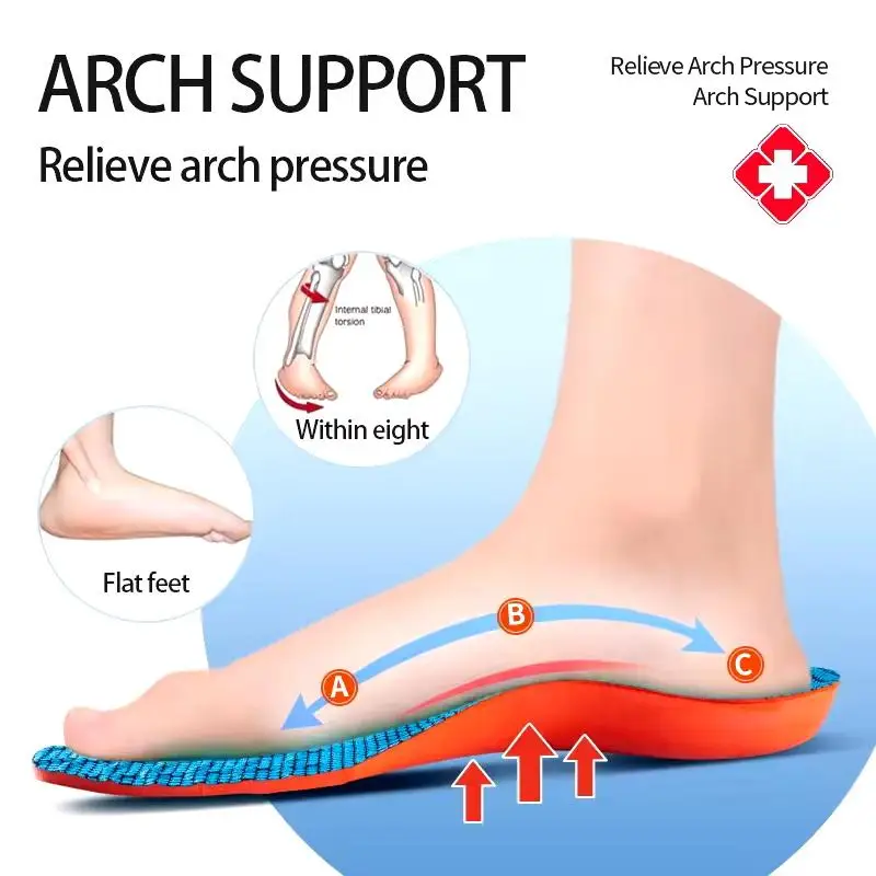 1Pair Sport Insoles For Shoes Sole Shock Absorption Deodorant Breathable Cushion Running Hiking Insoles