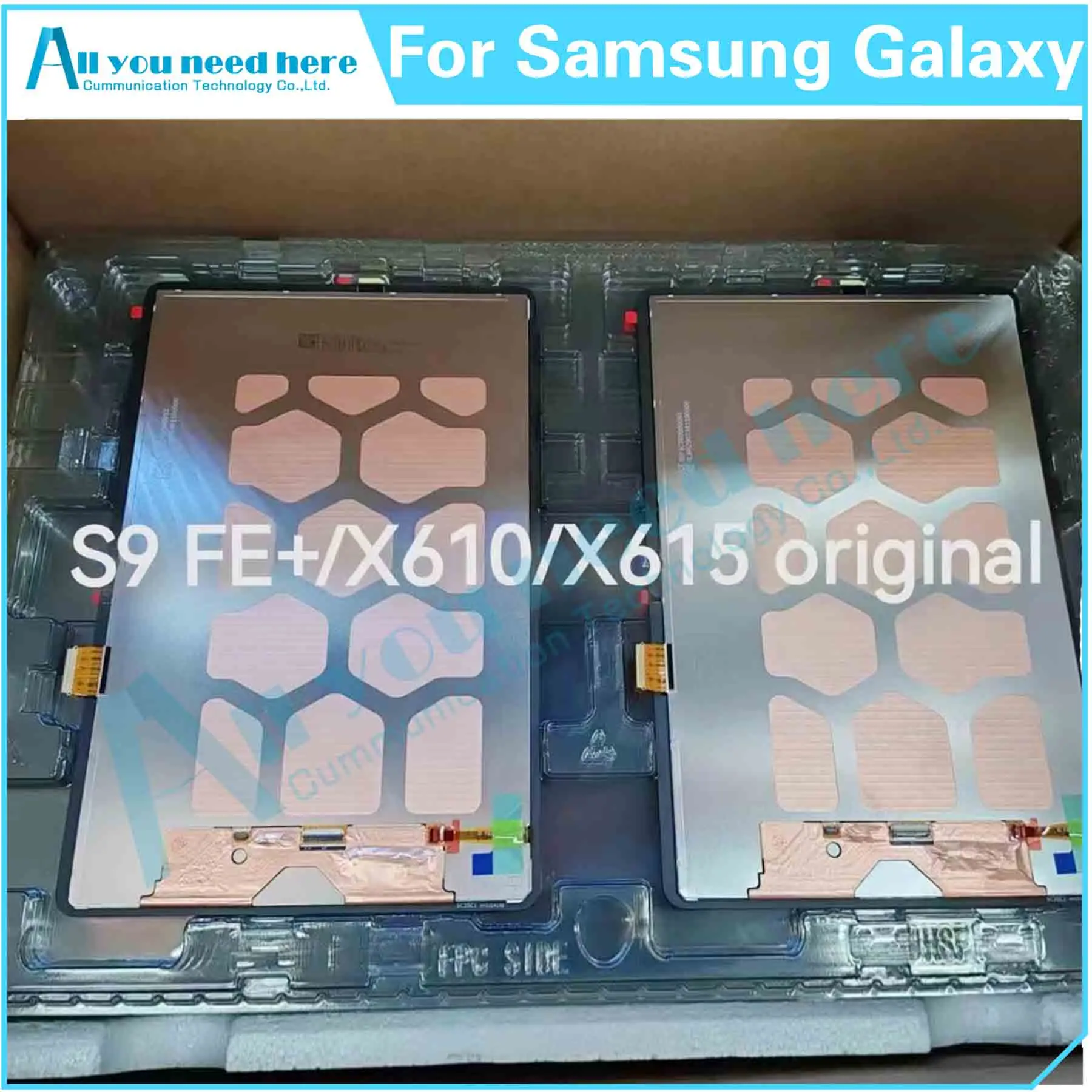 100% Test For Samsung Galaxy Tab S9 FE+ FE Plus SM-X610 SM-X616B X610 X616B LCD Display Touch Screen Digitizer Assembly