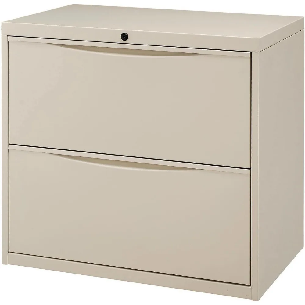 30 Inch Wide Two Drawer Lateral File Cabinet in Putty Finish