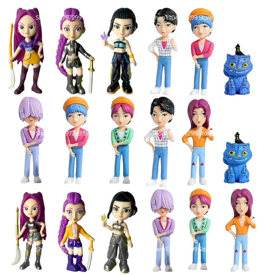 2026NEW Kpop Devil Hunter รูมิ โซอี้ มิรา อนิเมะ โพลีไวนิลคลอไรด์ ของสะสมตัวละคร ของตกแต่งโต๊ะทำงาน ของขวัญปีใหม่สำหรับเด็ก